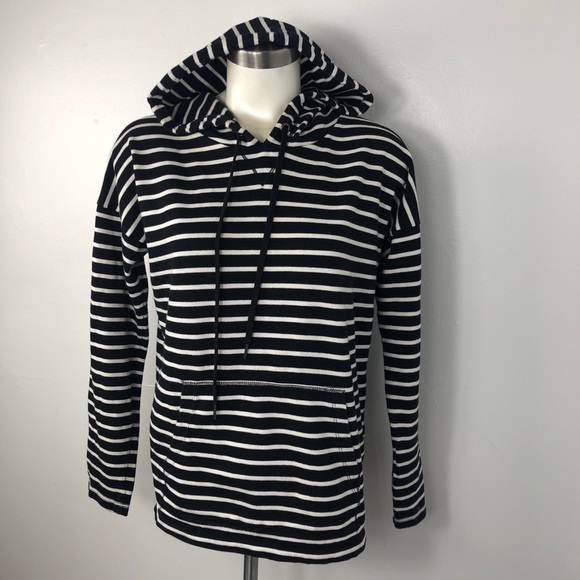 Joe Fresh Black & White Striped Hoodie - Picture 1 of 4